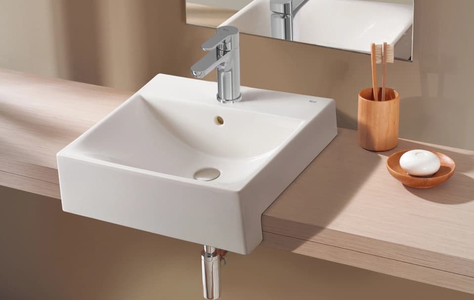 Semi-Recessed Basins is one of the Wash Basin Types