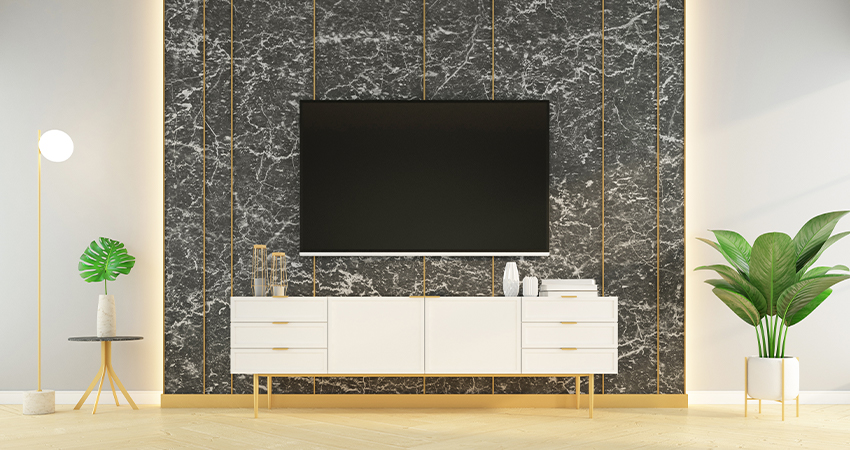 Textured tiles for wall